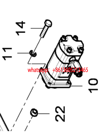 F2500W paver fan hydraulic motor 4812042139