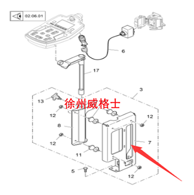 The part number of the side control box bracket fo