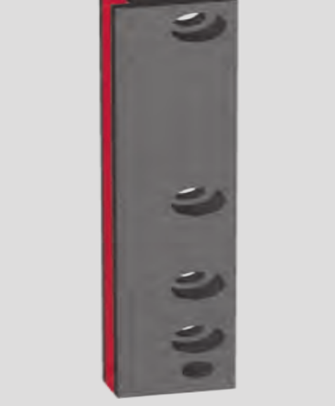 Milling machine rear door scraper left part number