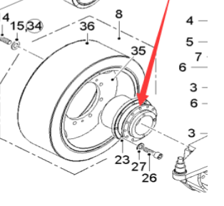 Milling machine travel reducer part number 79354