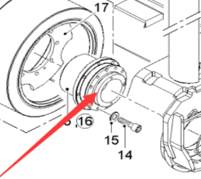 Milling machine rear gear reducer part number 7935