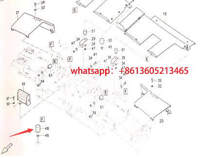 Laying machine ironing board shock absorber block 