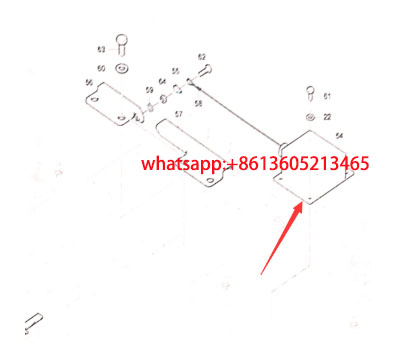 Paving machine arch adjustment cable sensor part n