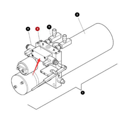 Part number D963125338 on the left side of the rev