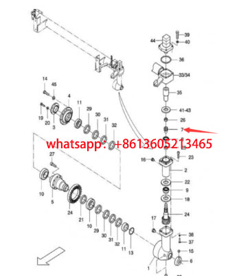 Laying machine drive gear sleeve part number D7560