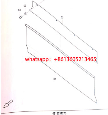 Laying machine ironing board left telescopic ramme