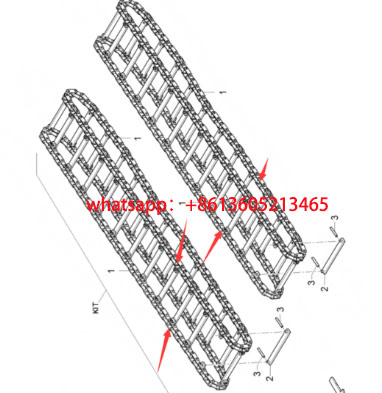 Danapak paver scraper chain 4812028518