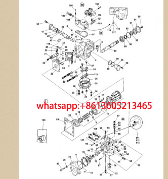 Laying machine walking hydraulic pump part number 