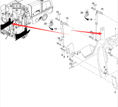 Wirtgen left panel part number 2273218
