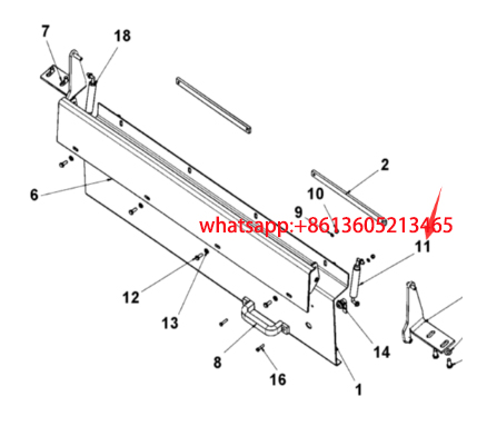 Paver side cover gas spring part number 4812268531