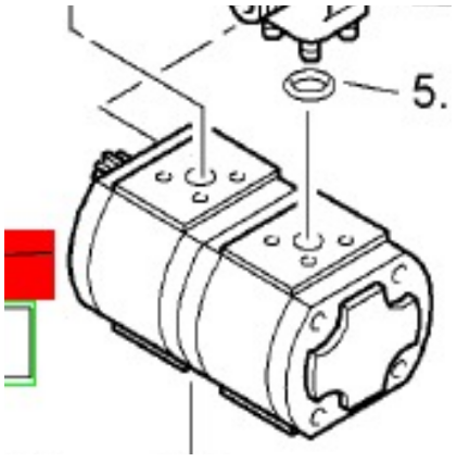Danapak paver dual gear pump 4700163521