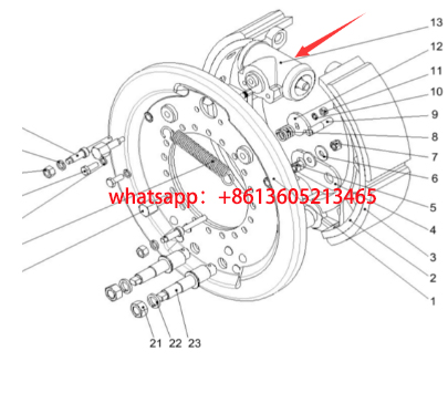 Road roller brake cylinder part number 4812271795