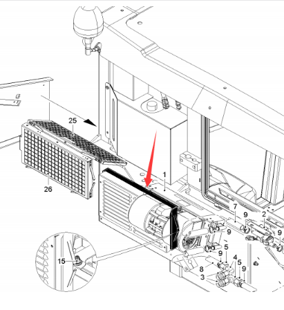 Wirtgen heater part number 2160807