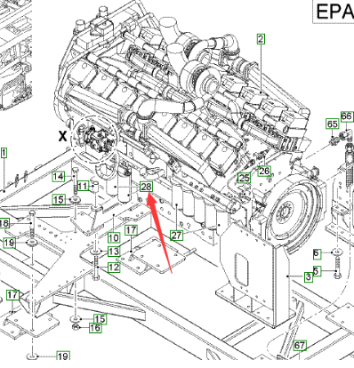 Wirtgen fuel filter part number 183568