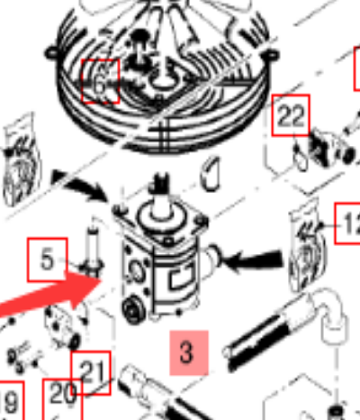 Wirtgen Oil fan Motor Part No. 132565