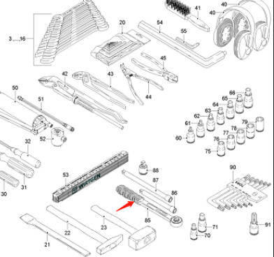 Wirtgen ratchet wrench part number 5438