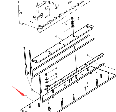 Danapak paver mainframe ironing bottom plate 61402
