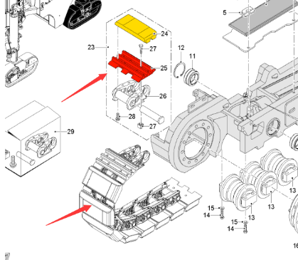 Wirtgen Track Assembly Part number 2121472