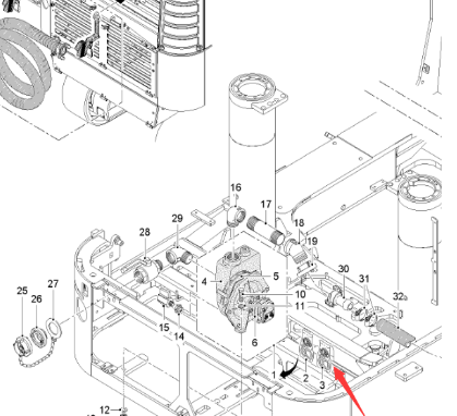 Wirtgen Pump repair Package Part number 2225732
