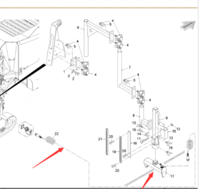 Wirtgen screed line part number 2350737