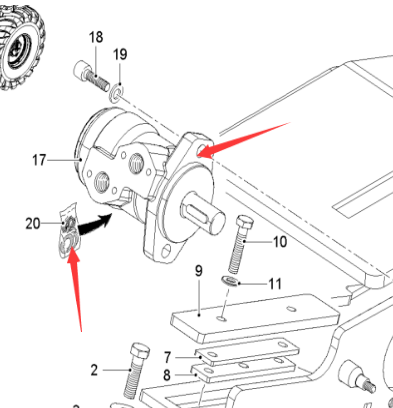 Wirtgen Motor Repair Package Part number 2628400