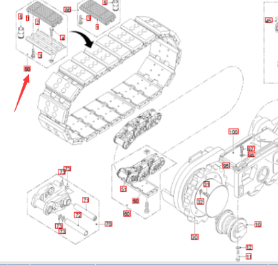 Wirtgen track plate package Part number 2063498