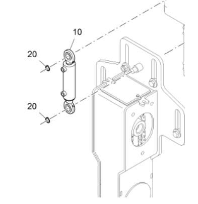 The part number of the spiral lifting cylinder of 