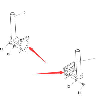 Fogler paver balance beam bracket 2499120