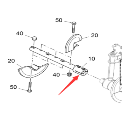 Fogler paver 1-meter spiral shaft 2186927