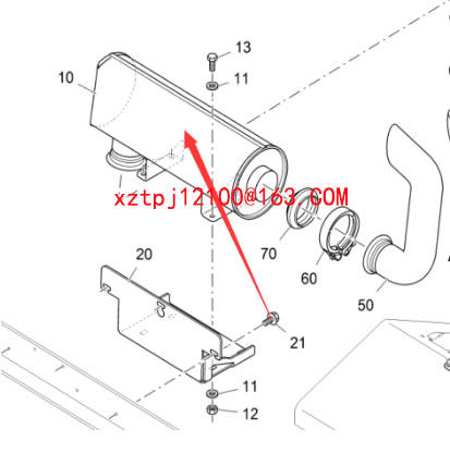 Paver silencer part number 2380706