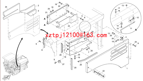 Fogler S1300-2 paver HINGE 2032684