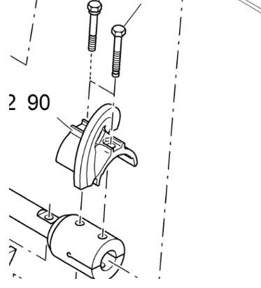 Fogler paver left connecting blade 2619613