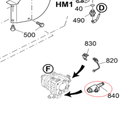 Travel motor solenoid valve coil 2147917