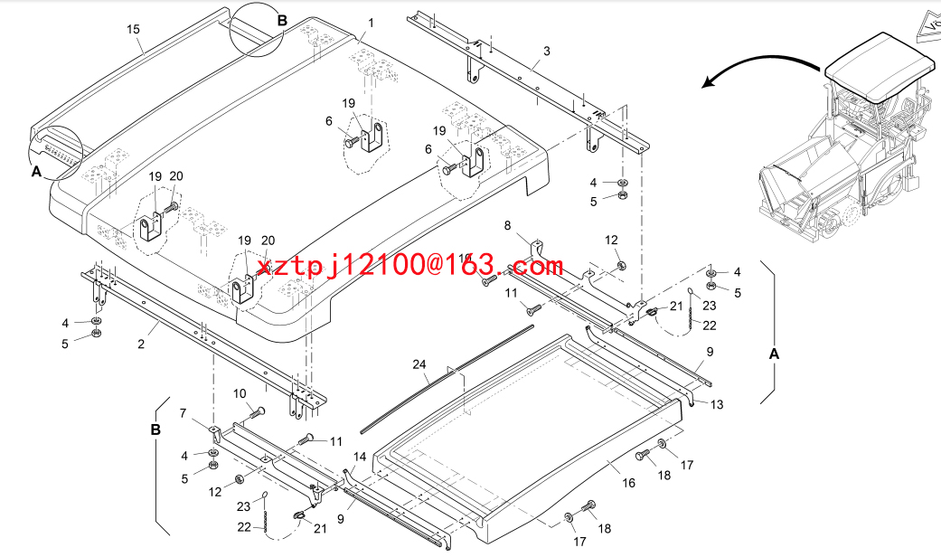 S1600-2 paver SUNSHADE 2046228,2046229