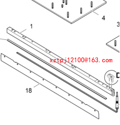 The left side of the 1.5-meter ironing plate hamme