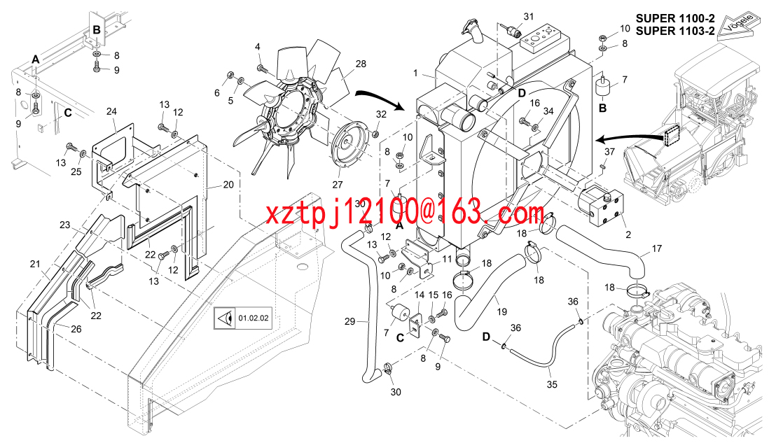 S1300-2 paver HYDRAULIC MOTOR 2106633