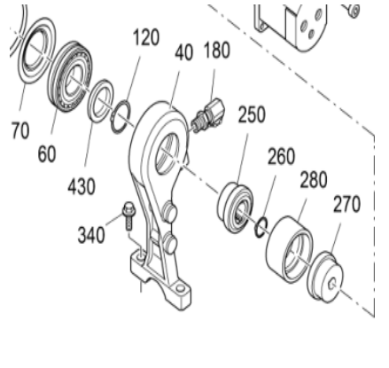 Fogler paver hammer connecting sleeve gear, 461022