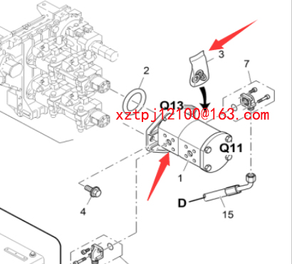 Imported paver dual gear pump 9628221000