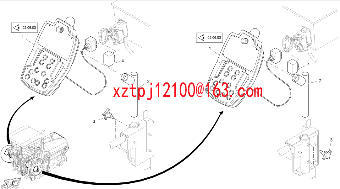 S1600-3 paver BRACKET 2065449