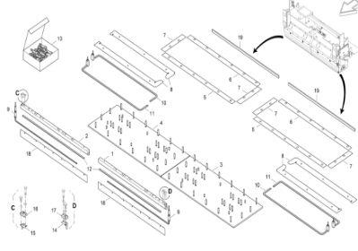 Fogler host ironing plate repair kit part number 2