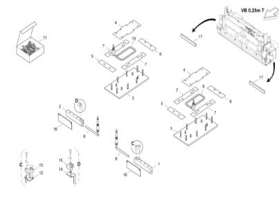Fogler 25cm Screed Repair Kit Part Number 2166451