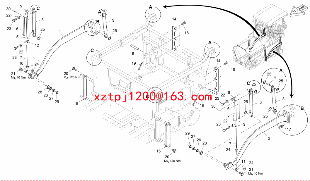 S1300-2 paver ROD STEEL 2046657