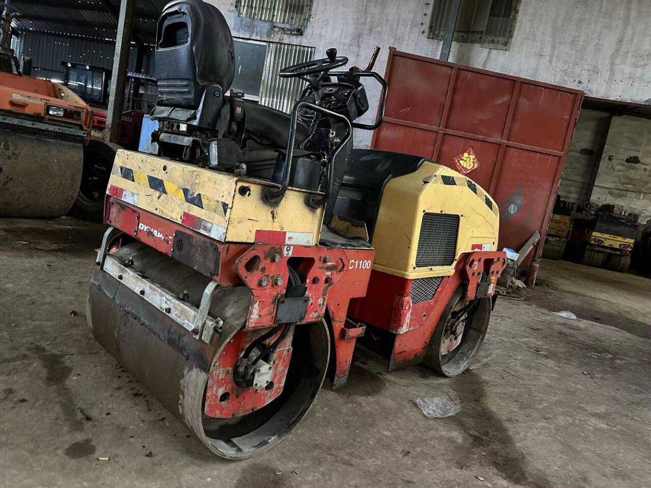 Second hand Dana Parker double drum roller, 3 tons