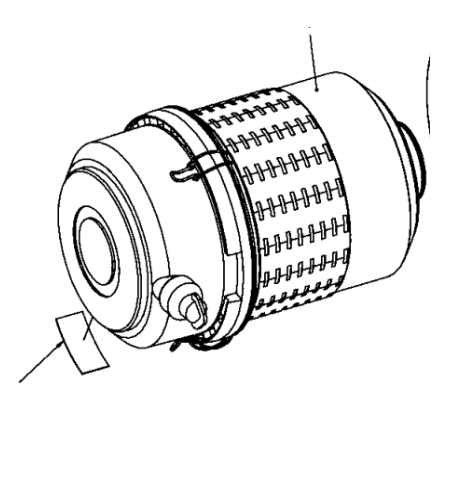 Danapak roller air filter assembly part number 390