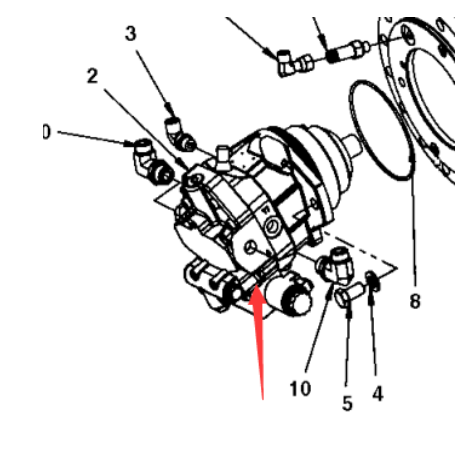 Danapak roller walking motor part number 390603