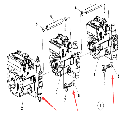 Danapak triple plunger pump part number 390602
