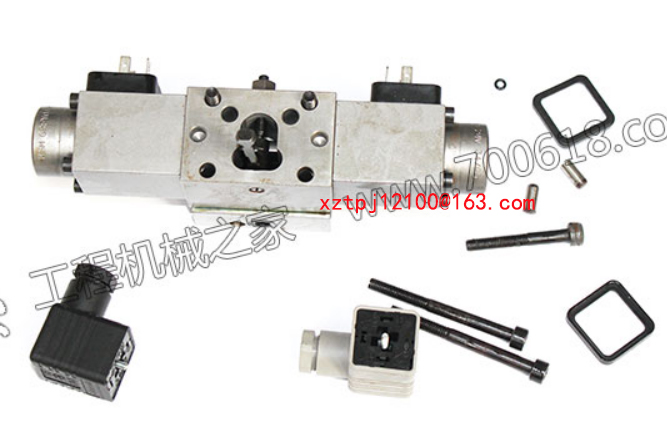 Laying machine leveling solenoid valve assembly 80