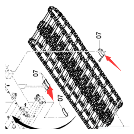 Danapak scraper large chain guide device part numb