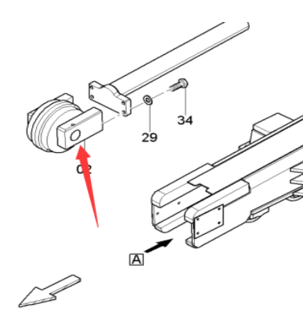 Danapak walking guide wheel part number 4812034956