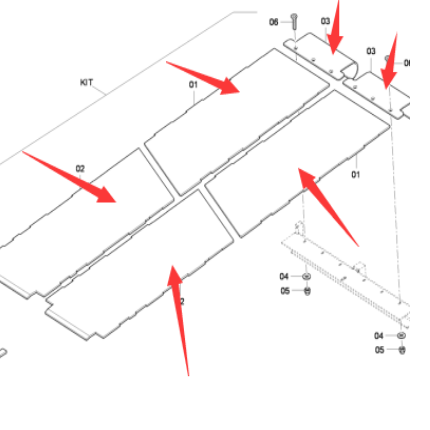 Danapak front feeding bottom plate part number 481